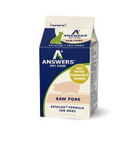 Answers Detailed Pork Dog Food Raw
